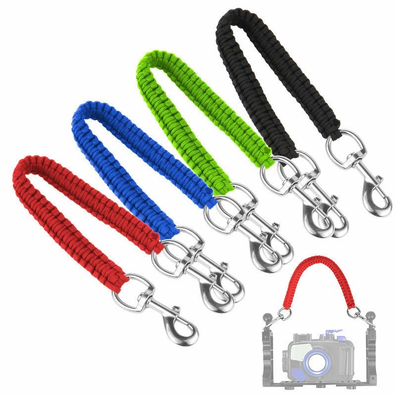 Diving Camera Dual Hand-held Bracket Handle Strap
