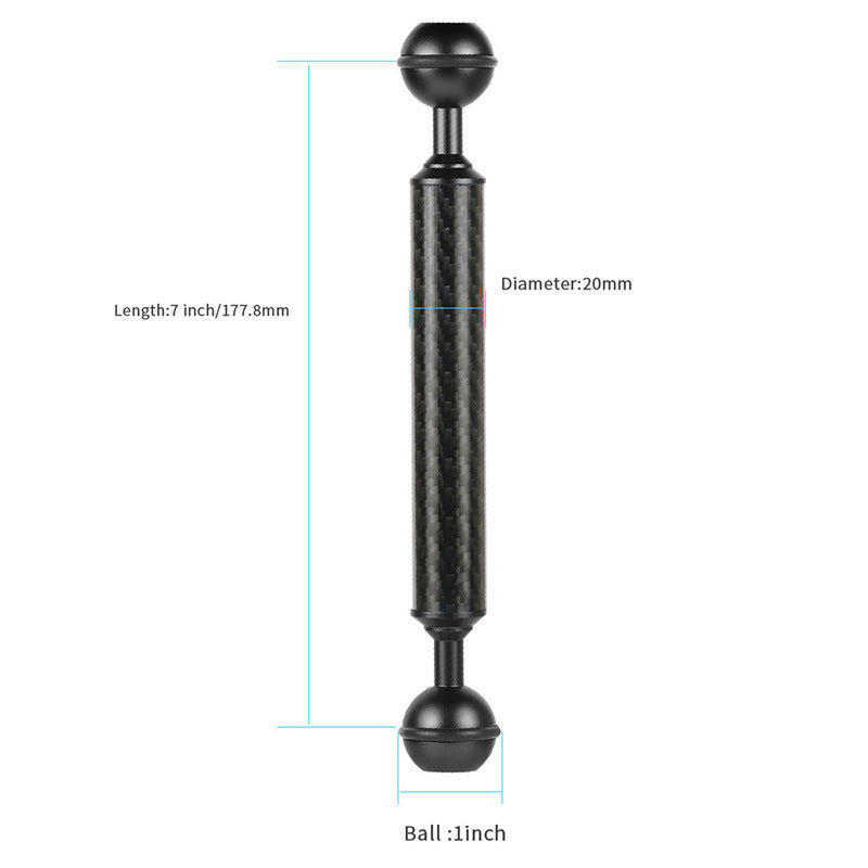Diving Carbon Fiber Buoyancy Fill Lamp Arm