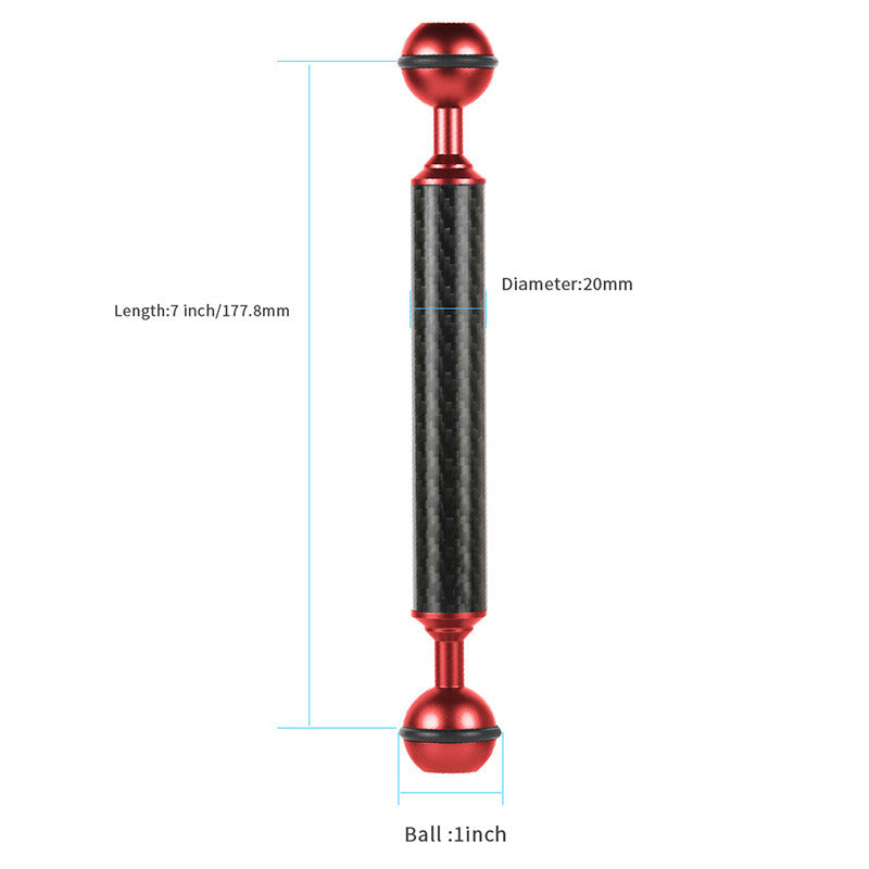 Diving Carbon Fiber Buoyancy Fill Lamp Arm